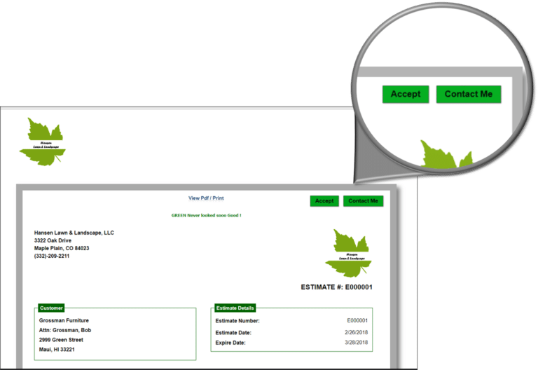Send estimates and let your customers accept them online