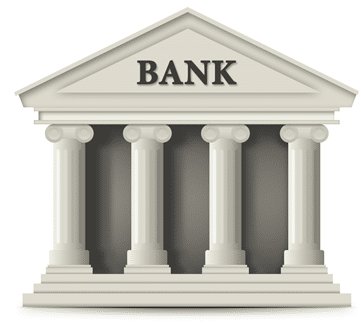 An animated bank building that represents as bank payments