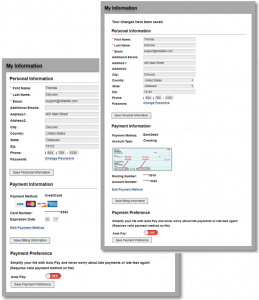 A preview of what type of information does ReliaBills collects