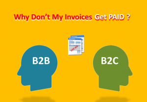 Two head figures B2B and B2C having problems with invoices not getting paid