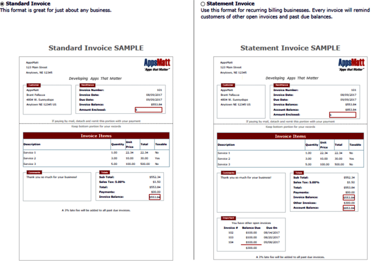 An overview of a standard invoice sample and statement invoice sample