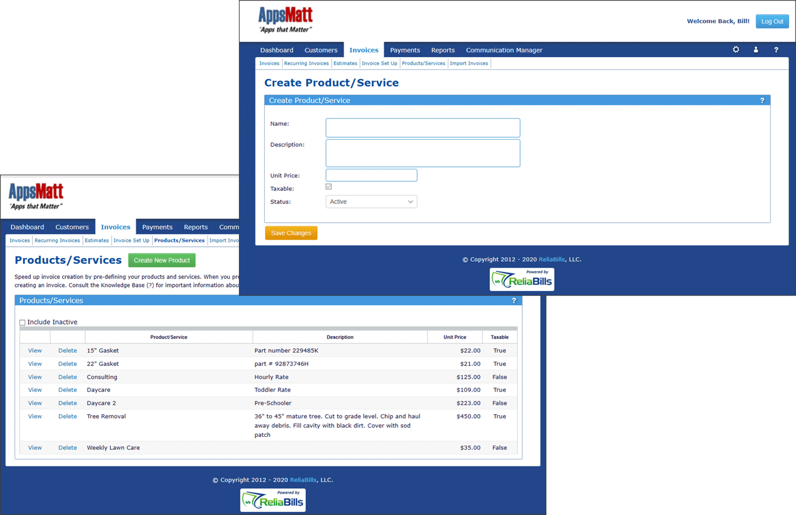 Products and Services | ReliaBills