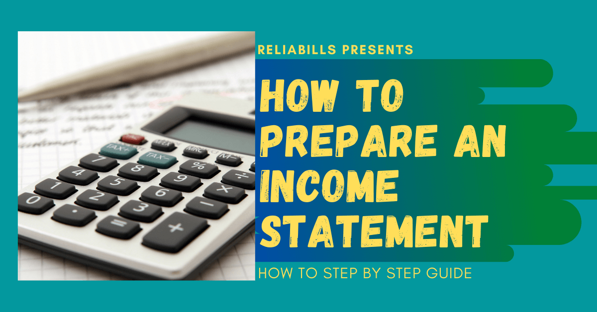 How To Prepare an Income Statement