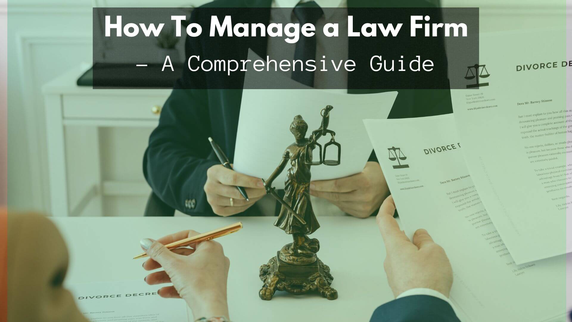 How to manage a law firm? Running a law firm business can be difficult to handle. Here's a comprehensive guide to managing a small law firm.