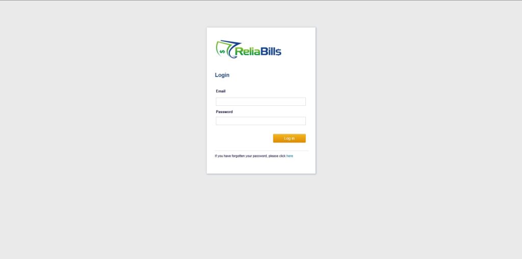 Step 1_ Login to ReliaBills (Pros and Cons Of Recurring Payments)