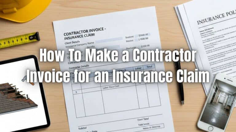 How To Make a Contractor Invoice for Insurance Claim | ReliaBills