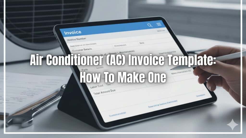 Learn how to create a clear and professional invoice for AC repair. This guide covers essential AC service invoice details, technician rates, and repair costs.