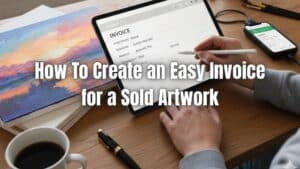 Learn how to create a clear and professional invoice for artwork. Discover what to include, why invoice numbers and dates matter.