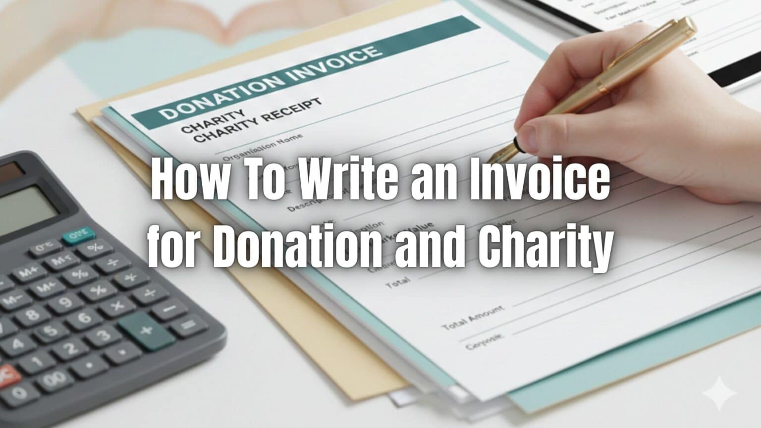 How To Write an Invoice for Donation and Charity | ReliaBills