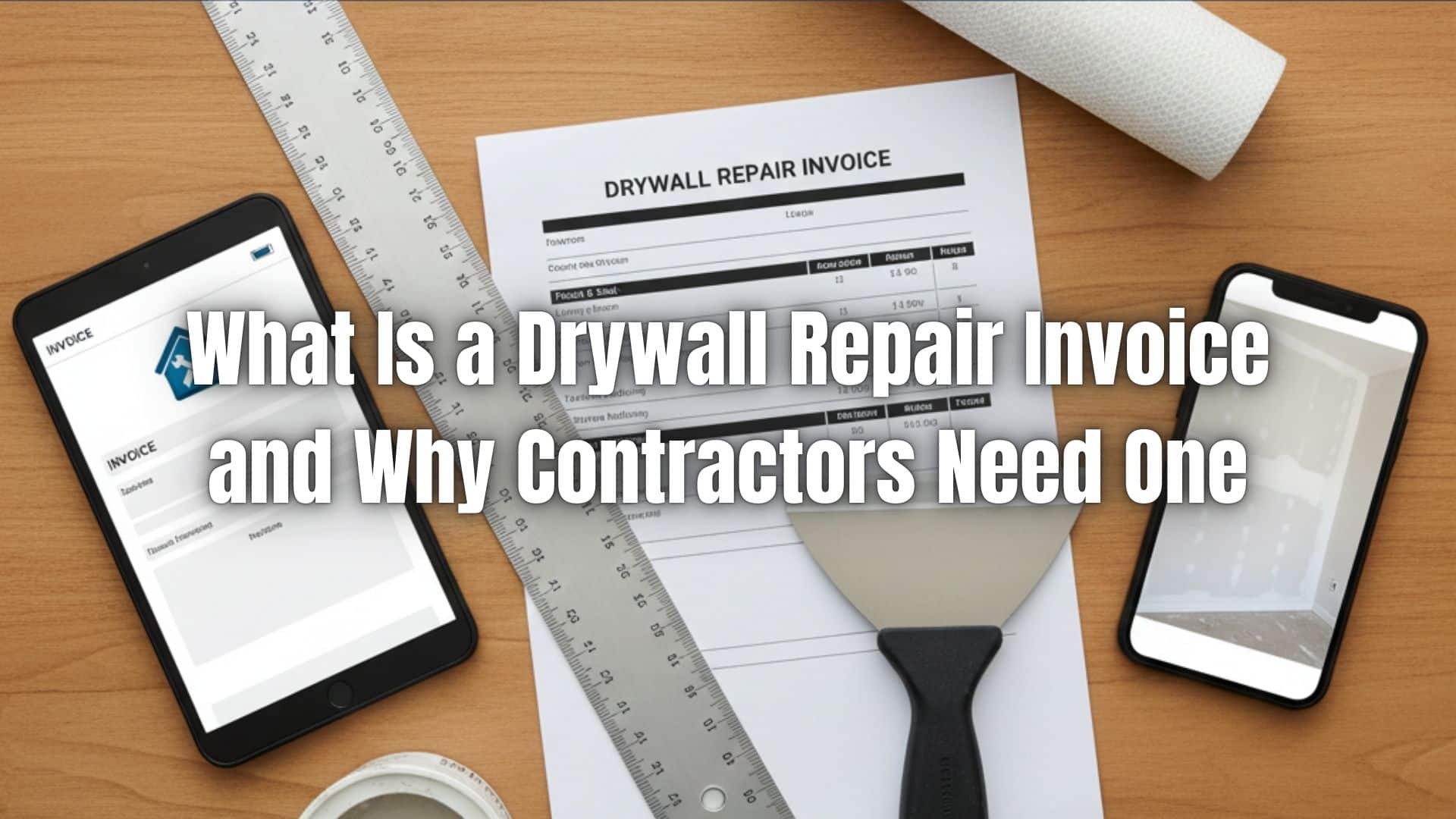 Learn what a drywall repair invoice is, what details it must include, and why contractors need one. Discover tips and templates today!