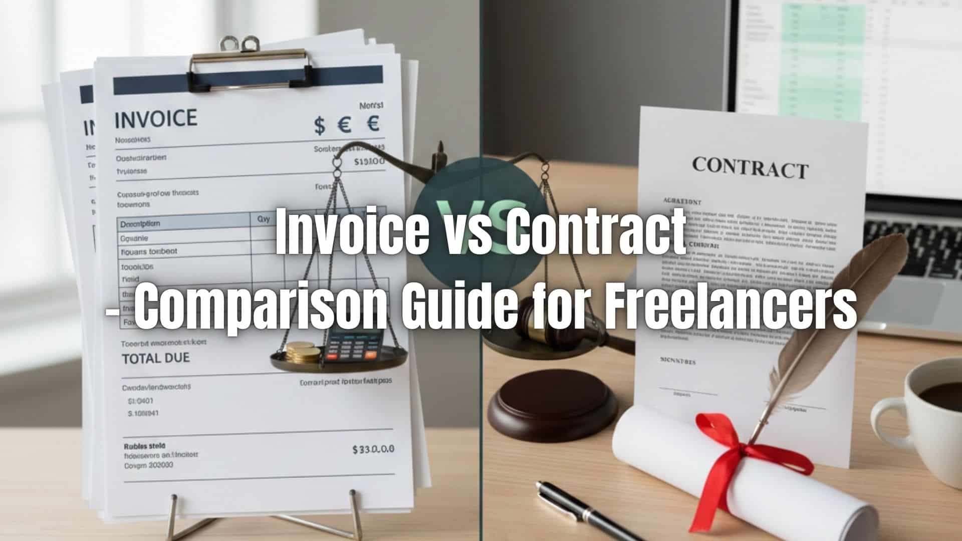 Learn the key differences between an invoice vs. contract and why freelancers need both. Discover how each document works today!
