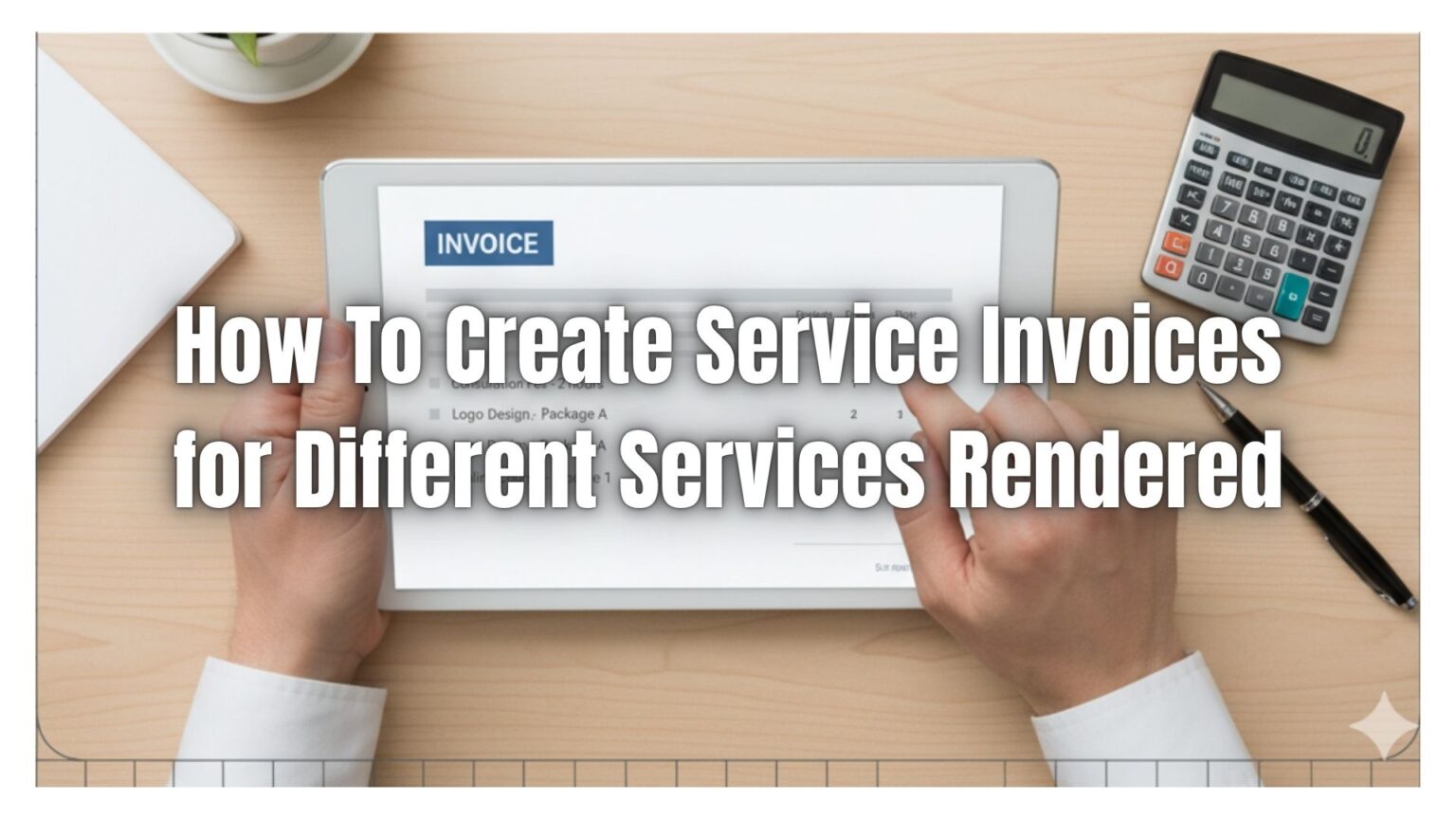How To Create Service Invoices for Services Rendered | ReliaBills