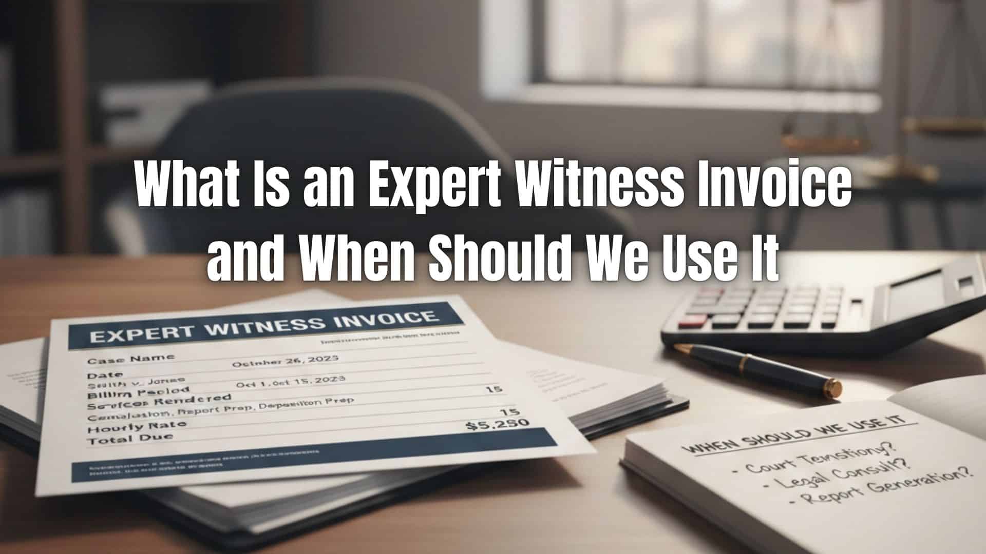 Learn what an expert witness invoice is, when to use it, what it should include, and how to create one. Click here to get tips and templates!
