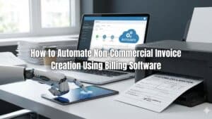 Discover how automated non-commercial invoice creation using billing software reduces errors, saves time, and ensures compliance.