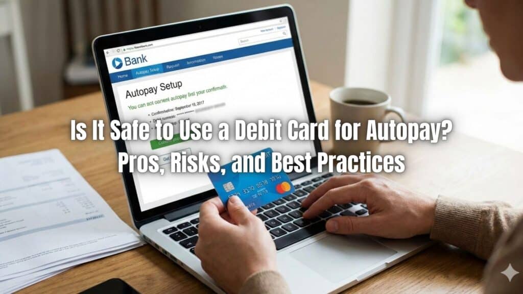 Discover how to use debit cards safely for autopay. Learn the benefits, risks, and best practices, and see how automation protects your payments.