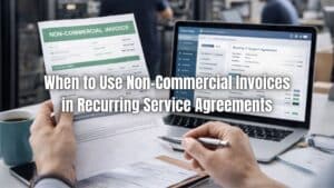 Learn when to use non-commercial invoices in recurring service agreements and how they improve accuracy, compliance, and efficiency.