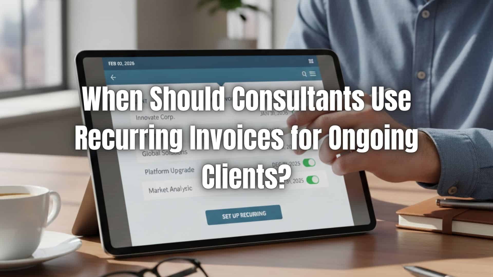 Learn when consultants should use recurring invoices for ongoing clients. Click here to explore benefits and best practices.