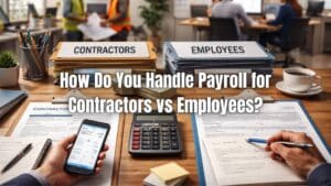 Learn the key differences in contractor vs employee payroll, including taxes, payments, and best practices for accurate payroll management.