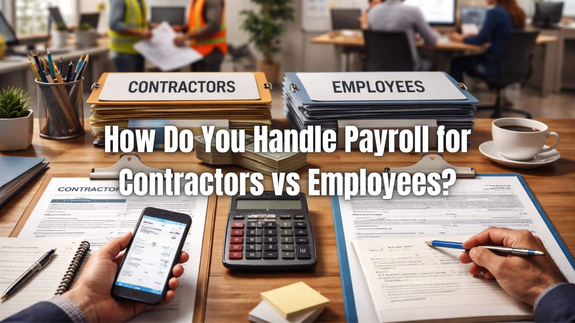 Learn the key differences in contractor vs employee payroll, including taxes, payments, and best practices for accurate payroll management.