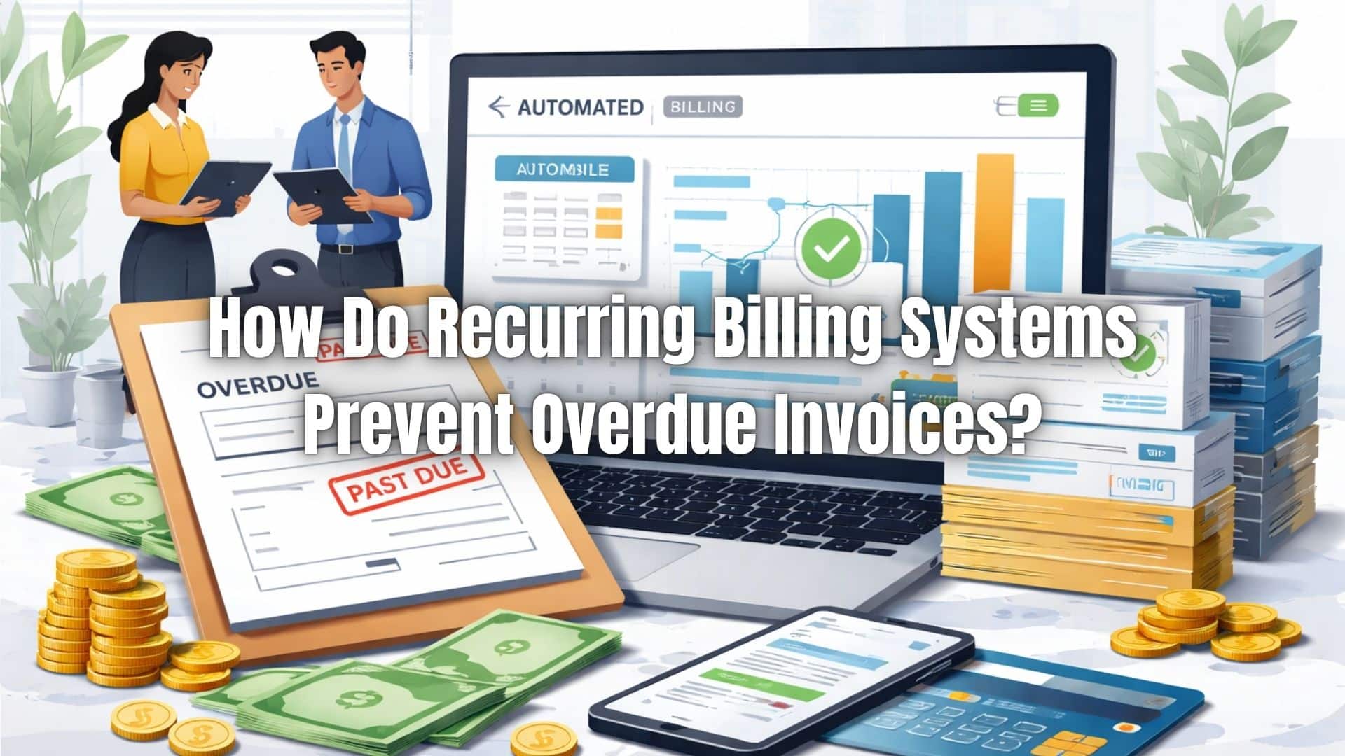Discover how recurring billing systems prevent overdue invoices, improve cash flow, and reduce late payments through automation and reminders.