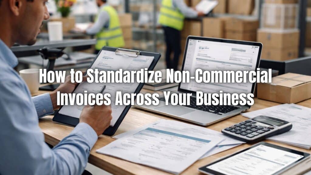 Learn how to standardize non-commercial invoices across your business to improve documentation accuracy, compliance, and operational efficiency.