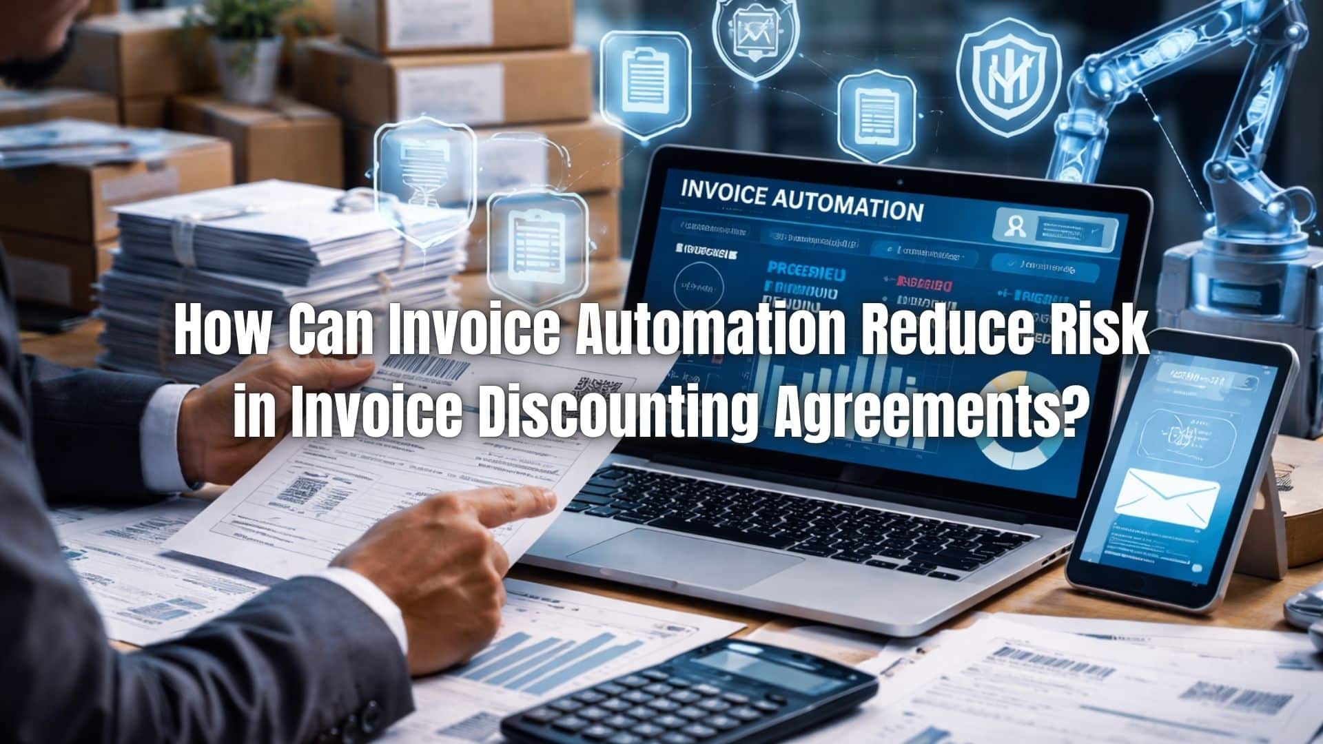 Learn how invoice automation reduces risk in invoice discounting by improving accuracy, transparency, and cash flow control. Click here!