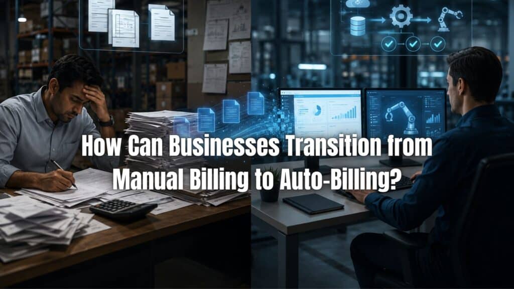 Learn how businesses move from manual billing to automated billing to improve efficiency, reduce errors, and streamline payment processes.