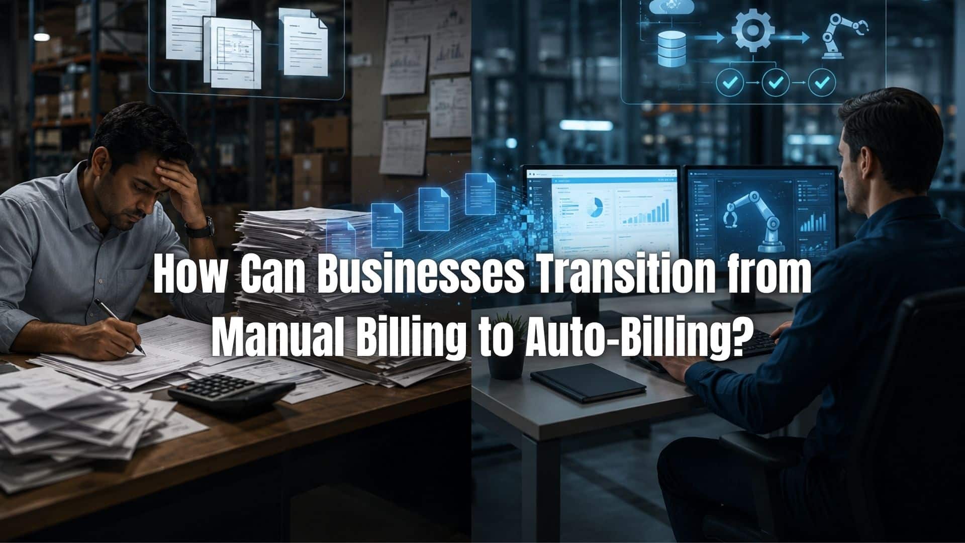 Learn how businesses move from manual billing to automated billing to improve efficiency, reduce errors, and streamline payment processes.
