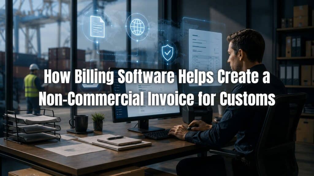 Learn how billing software for customs invoices helps generate accurate non-commercial invoices and streamline customs documentation.