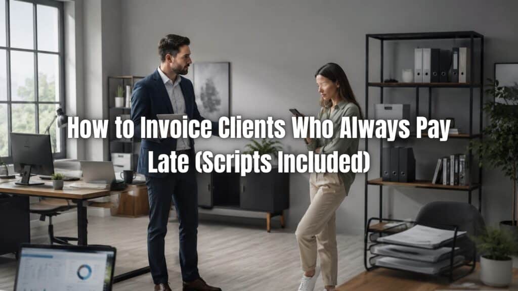 Learn how to invoice late paying clients effectively with ready-to-use scripts, practical tips, and strategies to encourage faster payments.
