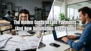 Discover the hidden late payment costs that impact your business and learn how payment automation helps improve cash flow and reduce delays.