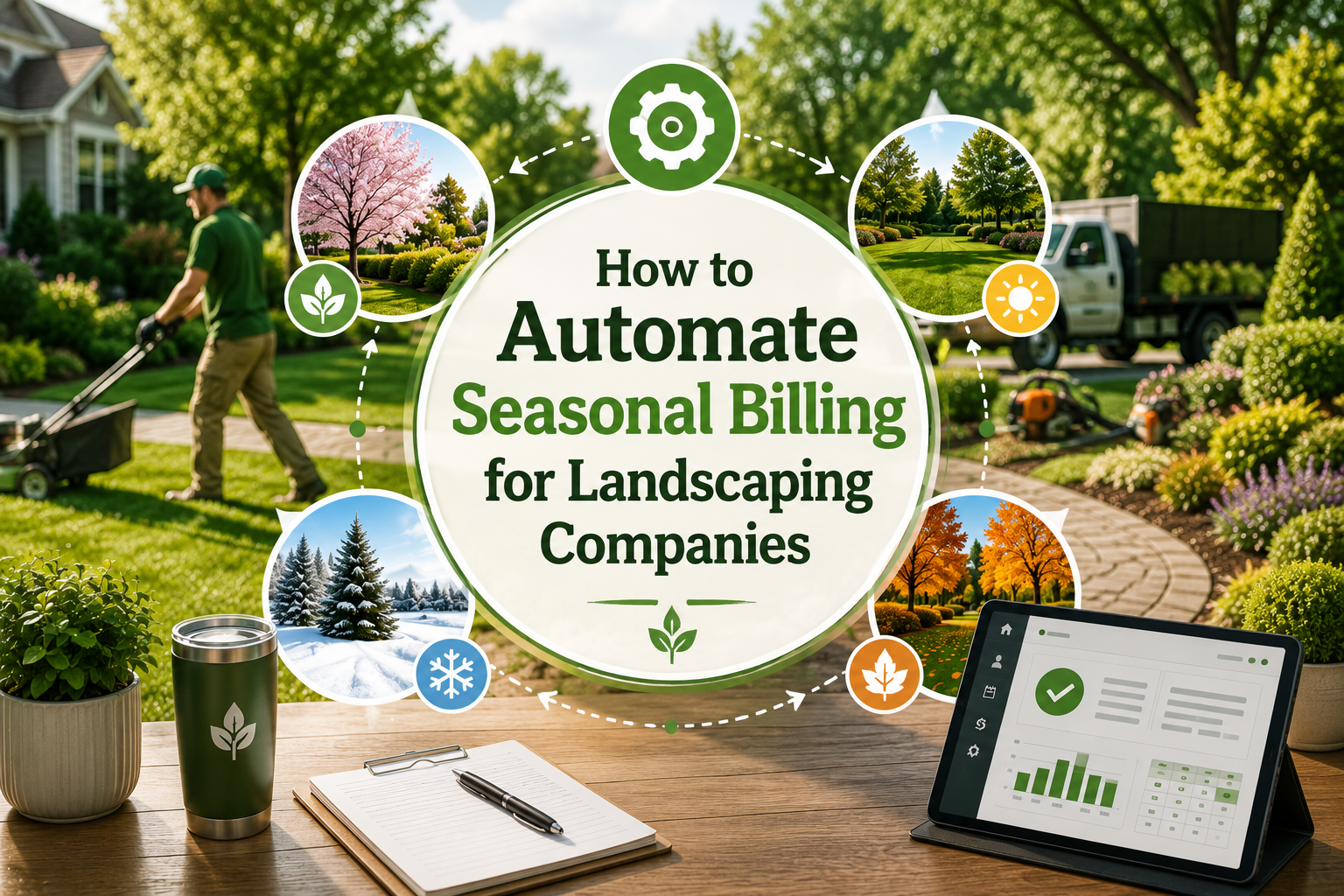 Learn how to automate seasonal billing landscaping companies can use to manage seasonal invoices, recurring payments, and billing schedules.