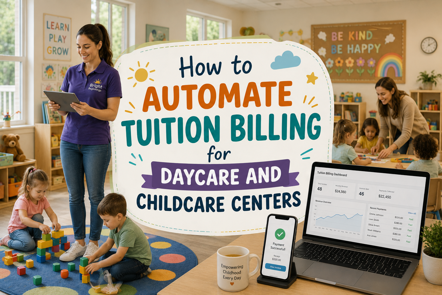 Learn how to automate tuition billing for daycare and childcare centers, simplify invoicing, manage payments, and reduce billing errors.
