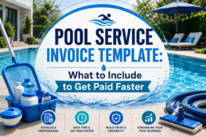 Learn what to include in a pool service invoice template to create clear invoices, avoid payment delays, and get paid faster.