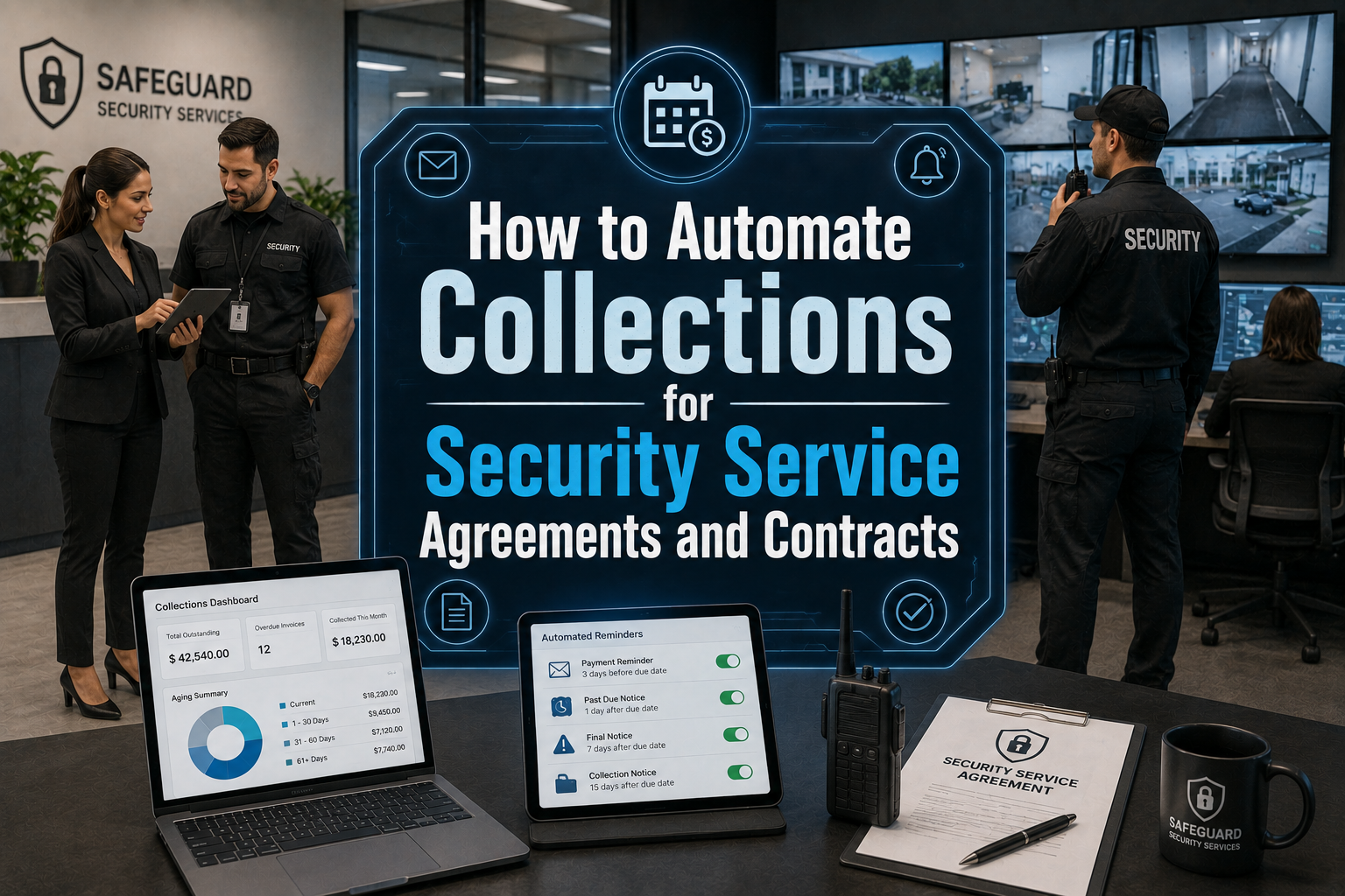 How does security service invoice collection automation work? Learn how automation improves contract collections and payments.