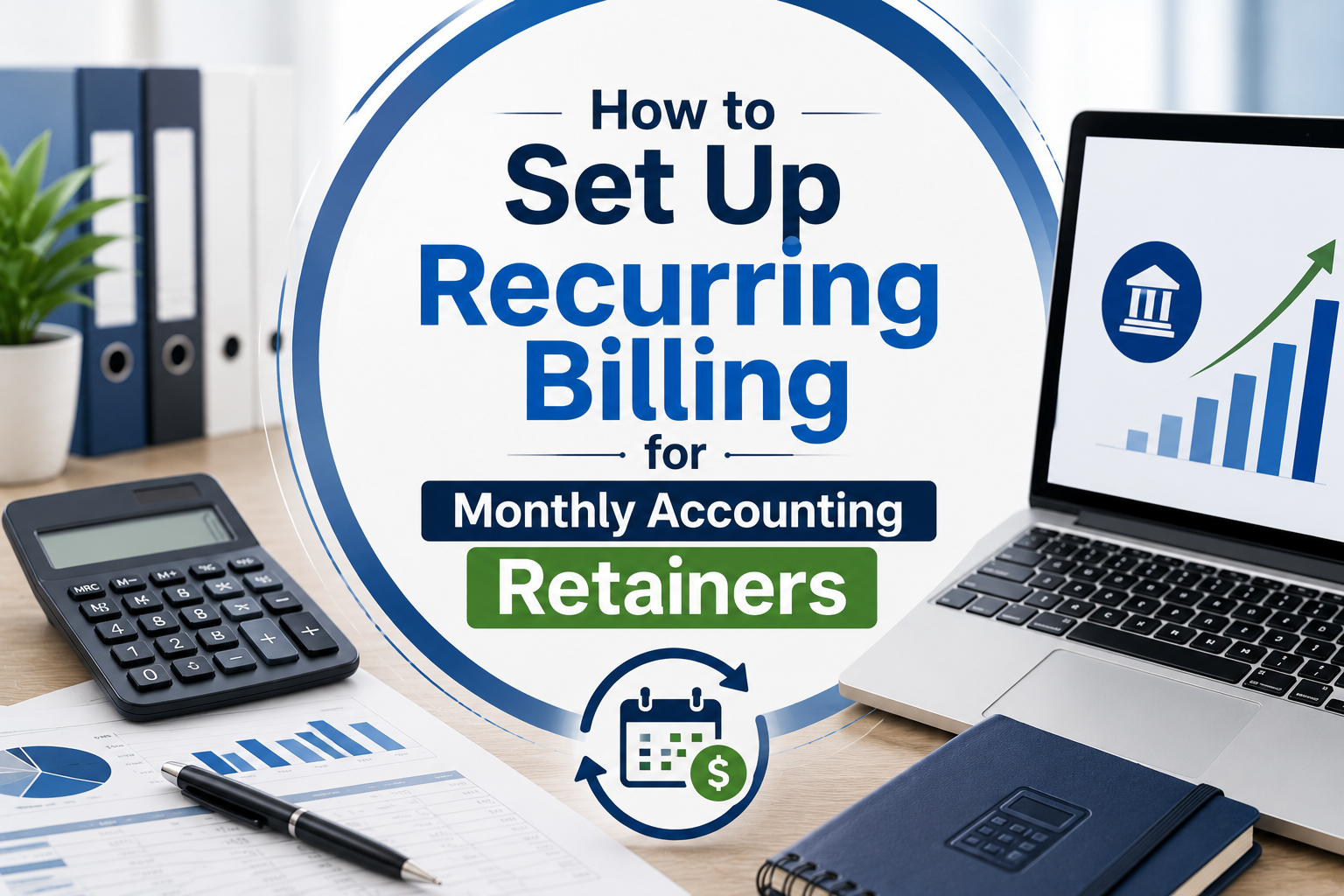 Learn how accounting retainer recurring billing works and how to set up recurring payments for monthly accounting services.