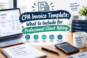 Learn what to include in a CPA invoice template to create professional, accurate, and clear client invoices for accounting services.