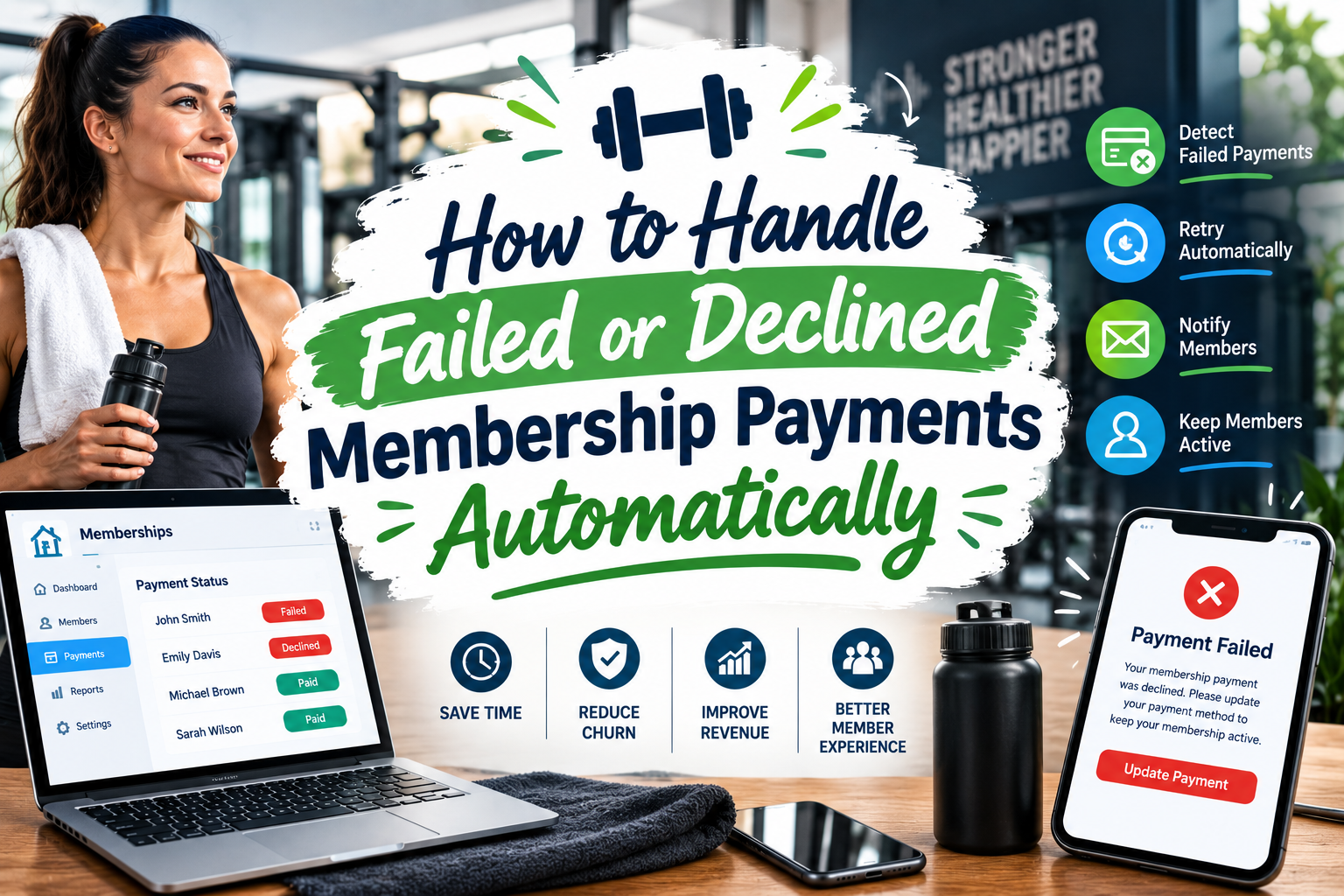 Learn how failed membership payment automation helps handle declined payments, reduce missed revenue, and keep member billing on track.