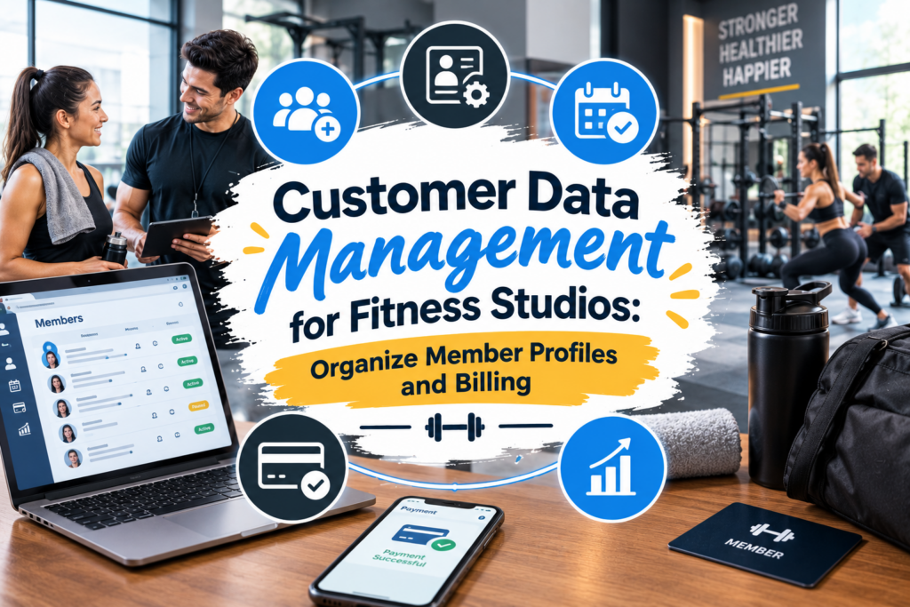 Learn how fitness studio member management helps organize member profiles, billing details, payment records, and customer data in one place.