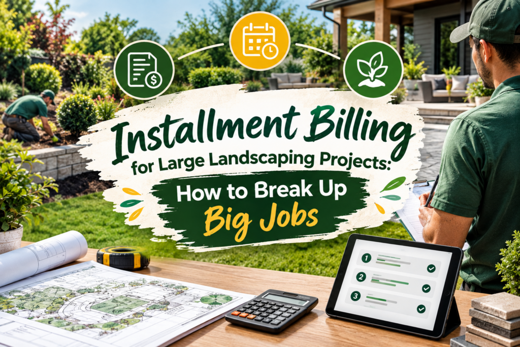 Learn how landscaping installment billing helps break large projects into manageable payments and simplify client billing. Click here!