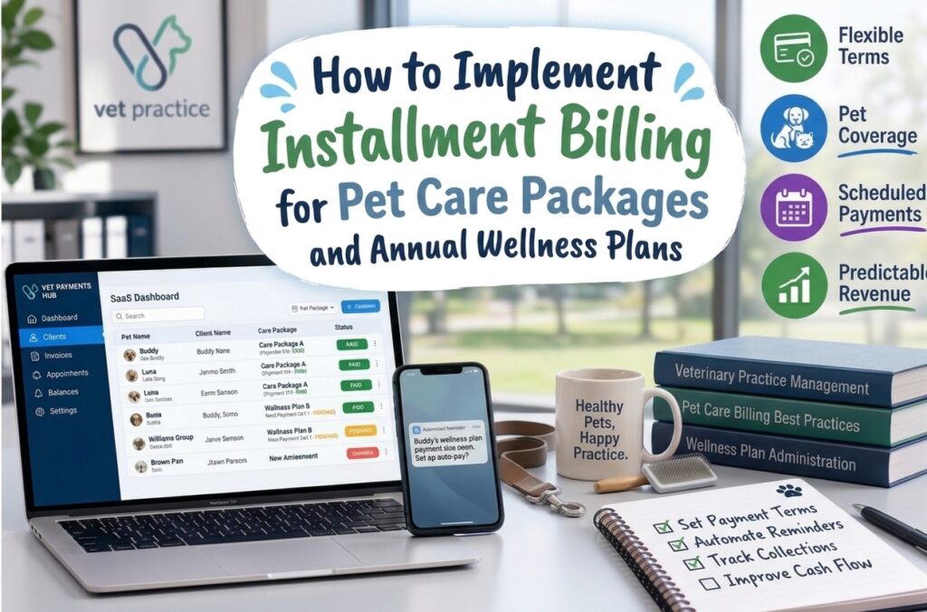 Learn how pet care installment billing works for pet care packages and annual wellness plans, including flexible payment schedules.