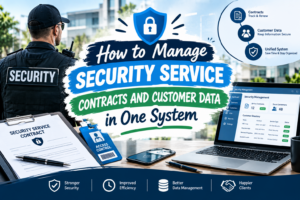 Learn how security contract management software helps manage contracts, customer data, and service records in one system.