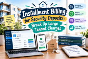 Learn how security deposit installments help break up large tenant charges into manageable payments while simplifying billing.
