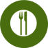 Food Business Billing Software A plate with fork and knife representing food business billing software