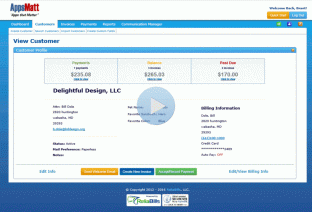 A preview of customer profile dashboard and its information